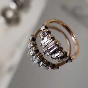 *Brand New*🔥 Glass Crystal Statement Ring